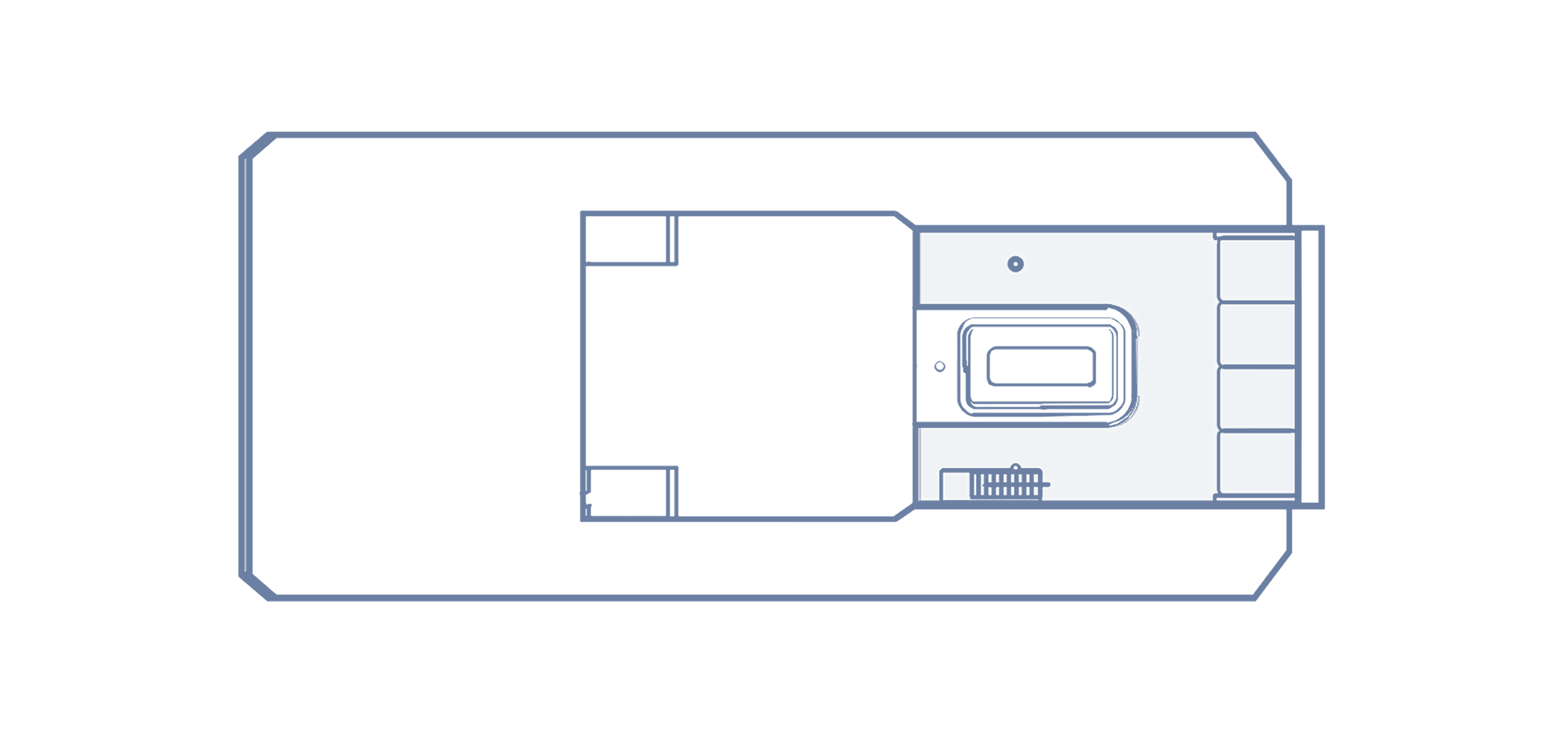 Monkey Island deck plan drawing