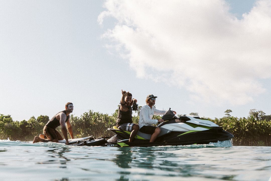 Tow-in crew setting surfers up for waves of a lifetime